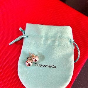 Authentic Tiffany Hardware Ball Sterling Silver 10mm earrings